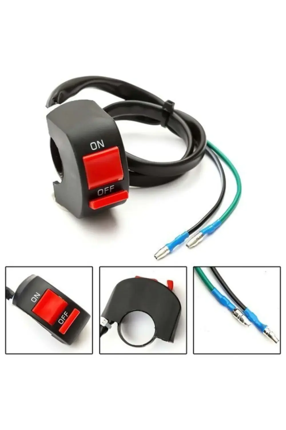 Motosiklet Sis Farı Aç Kapa Düğmesi / Butonu / Kırmızı