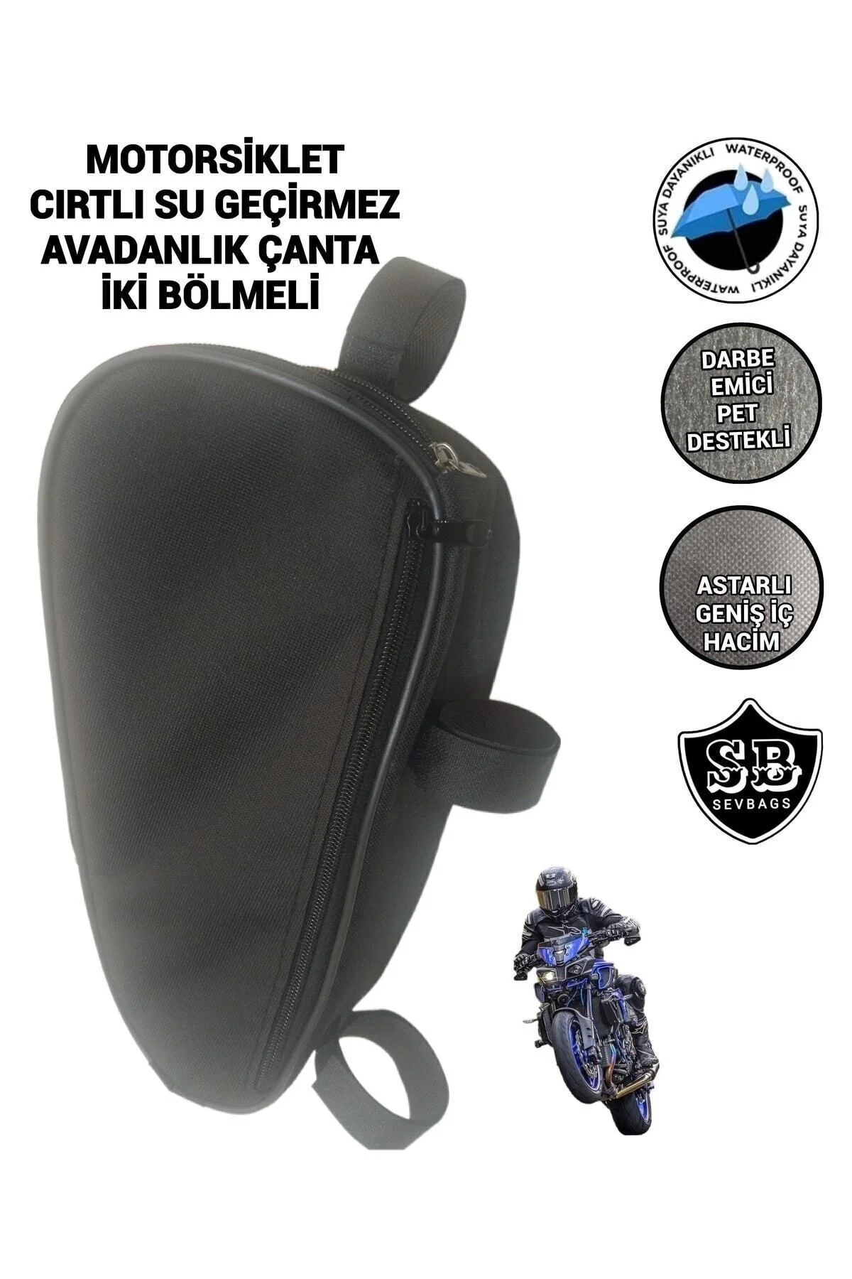 Motosiklet Su Geçirmez Yan Avadanlık Çantaları 40cm