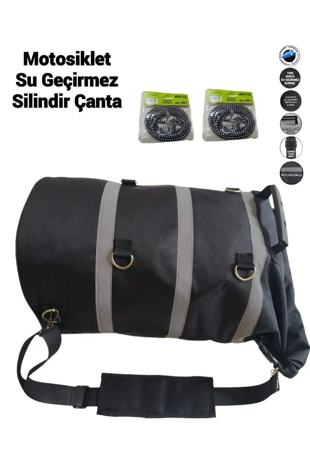 Motosiklet Su Geçirmez Silindir Çanta