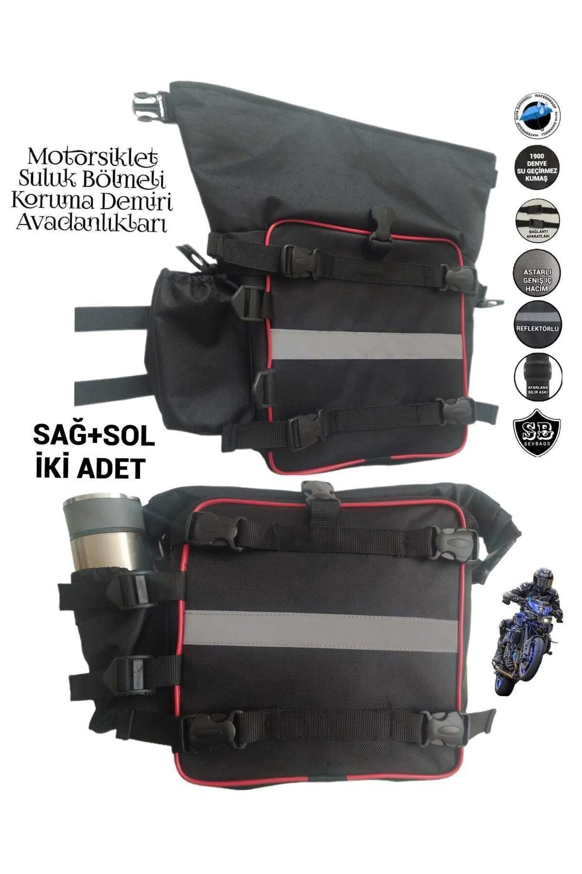 Motosiklet Suluklu Koruma Demiri Avadanlık Çantaları