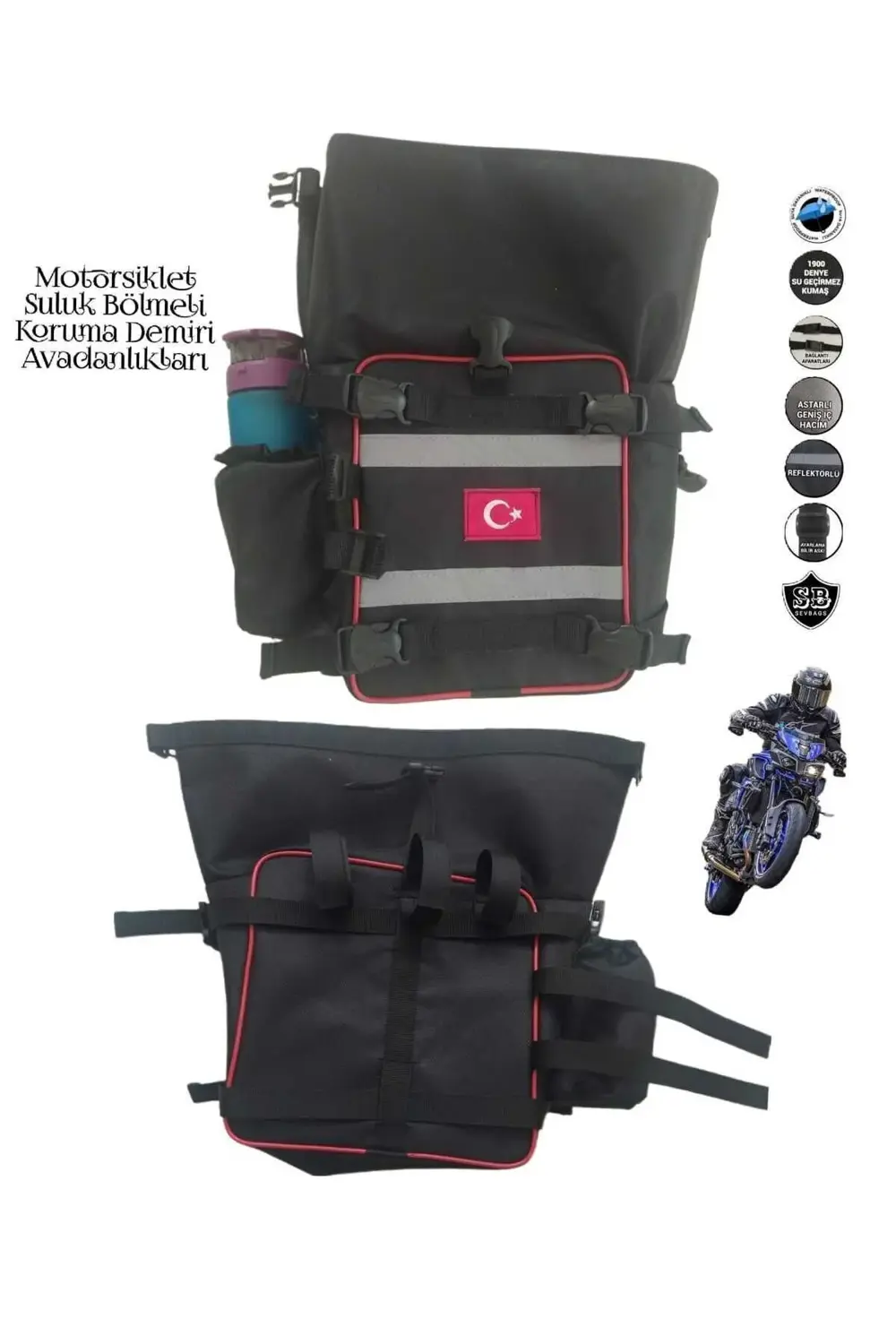 Motosiklet Suluklu Koruma Demiri Avadanlık Çantaları