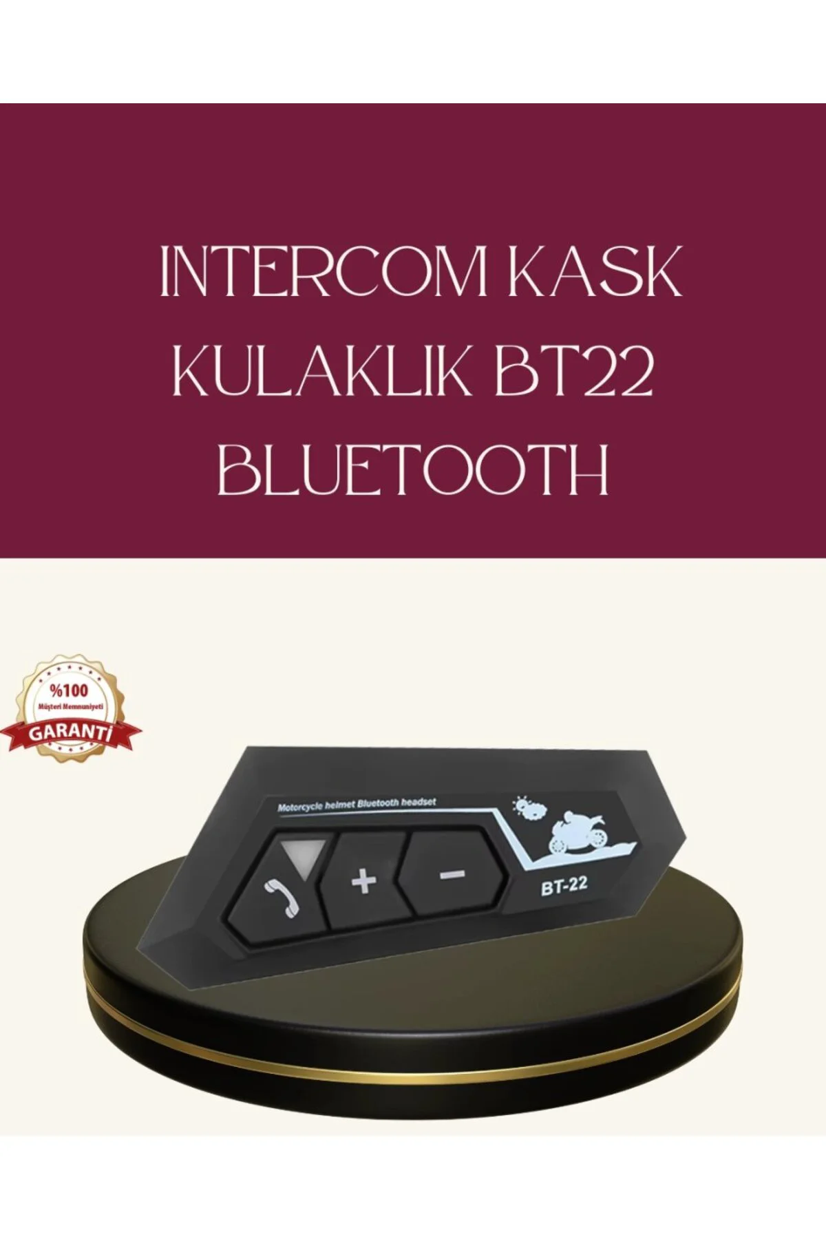 Motosiklet Sürüşleri İçin Bt22 Kask Bluetooth Kulaklık Mikrofonlu