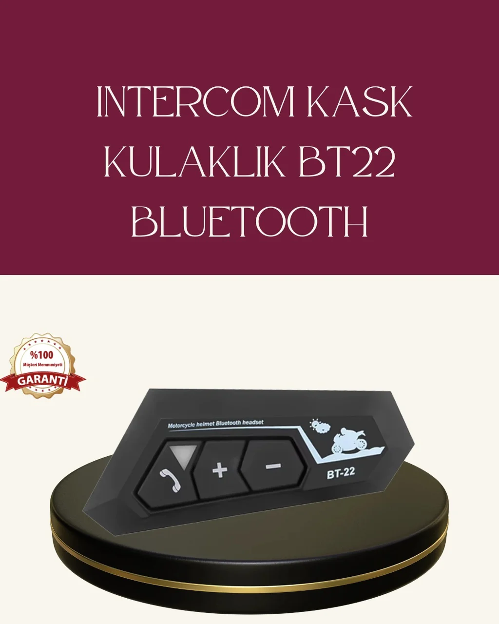 Motosiklet Sürüşleri İçin Bt22 Kask Bluetooth Kulaklık Mikrofonlu