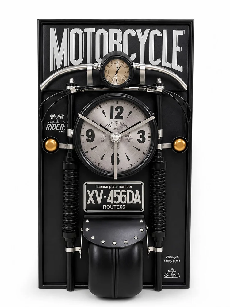 Motosiklet Tasarımlı Metal Duvar Saati Alk5789 Fiyatı, Yorumları ve Özellikleri