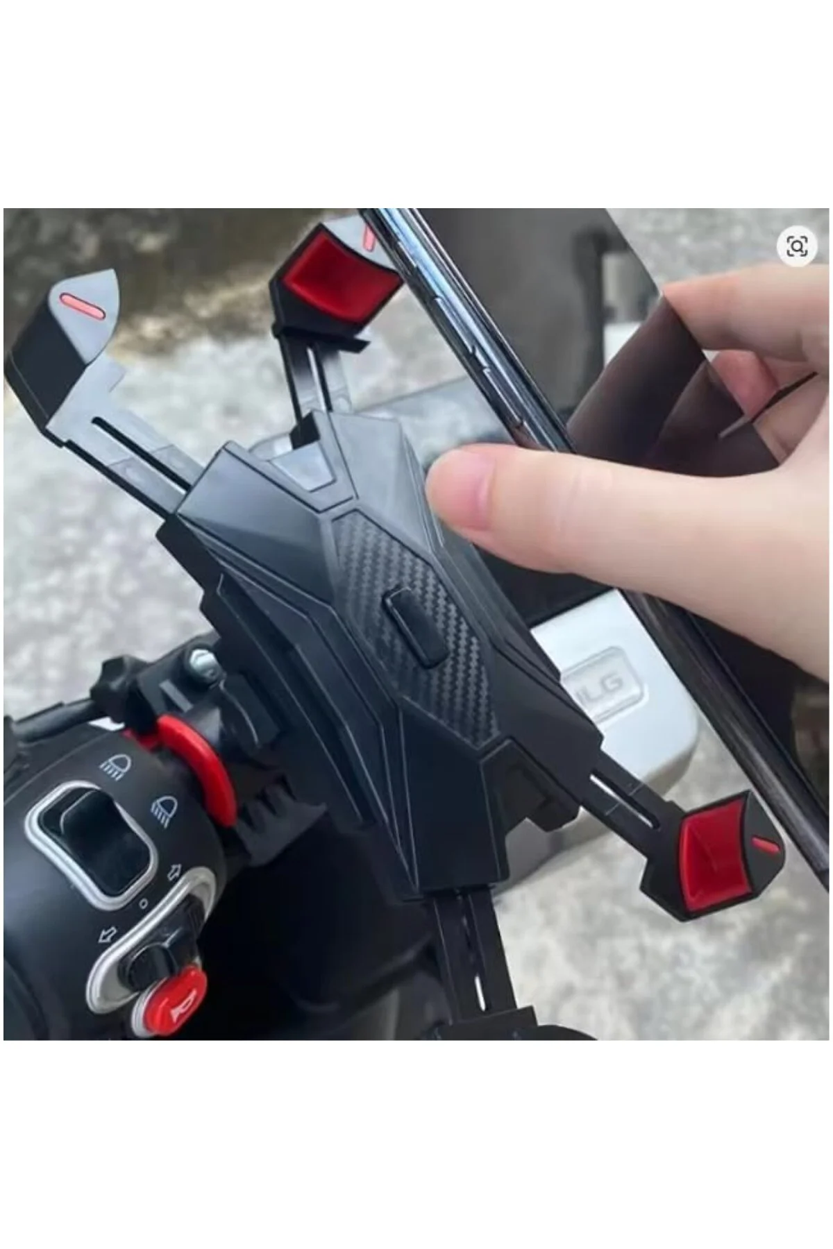 ® Motosiklet Telefon Tutucu & Bisiklet Telefon Tutacağı 360° Döner Ayarlı Aparat –S