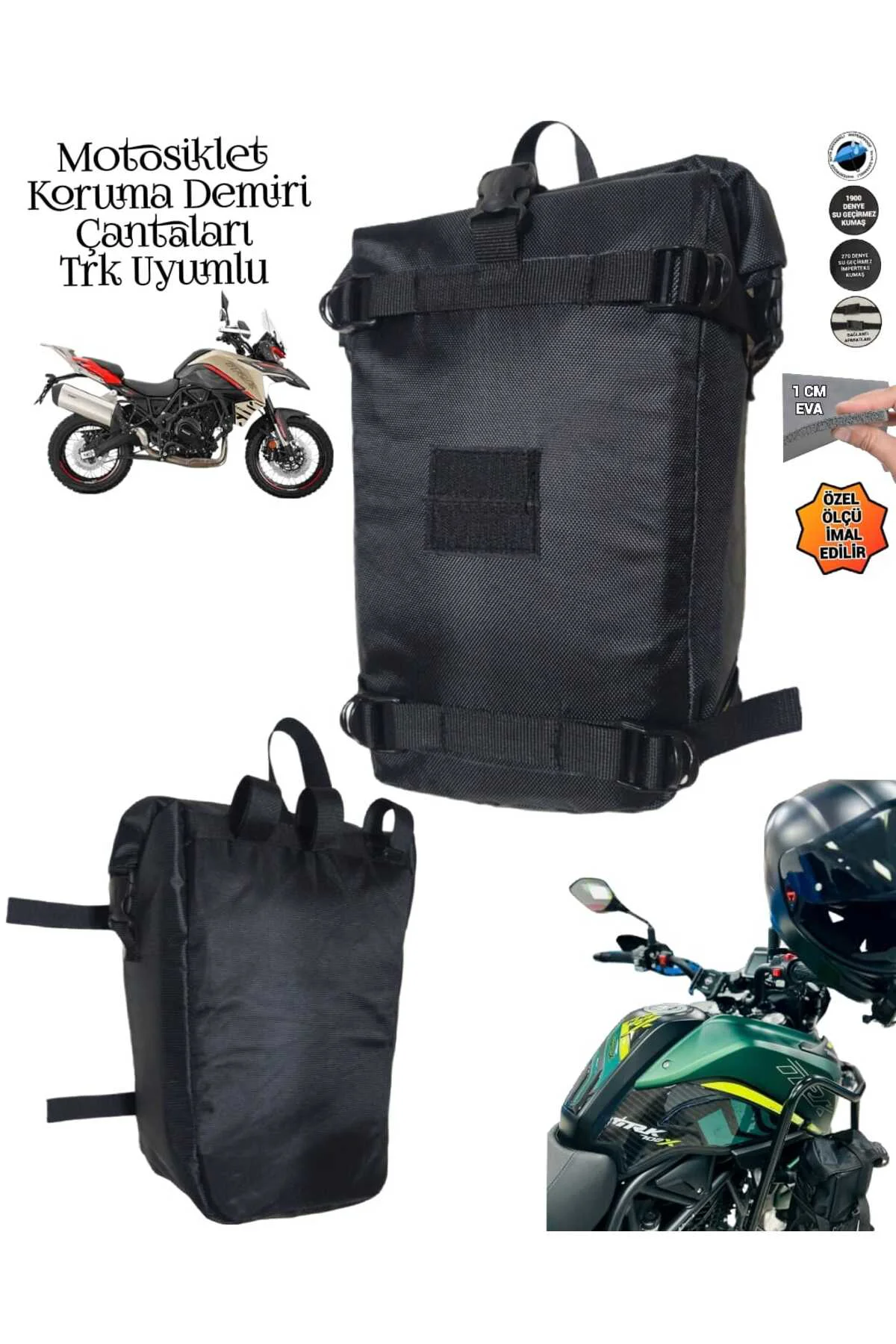 MOTOSİKLET TRK UYUMLU KORUMA DEMİRİ ÇANTALARI