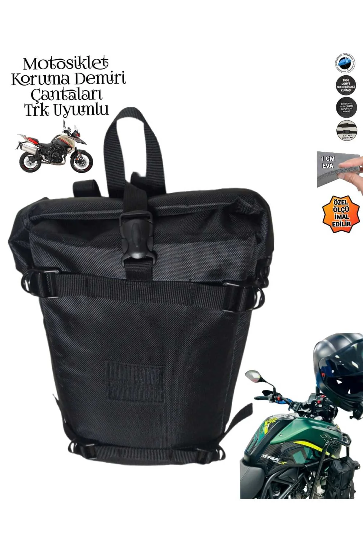 MOTOSİKLET TRK UYUMLU KORUMA DEMİRİ ÇANTALARI