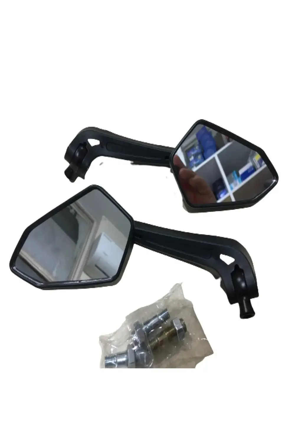 Motosiklet Üniversal Ayna Camlı Modifiye Kosa Ayna Monster