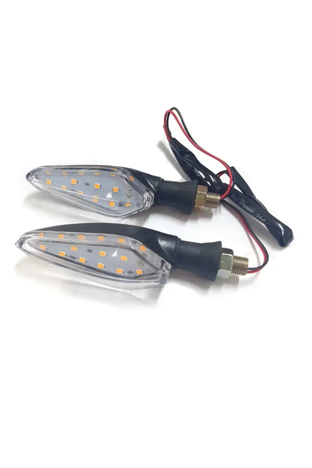 Motosiklet Üniversal Led Sinyal Beyaz Camlı Ktm Model