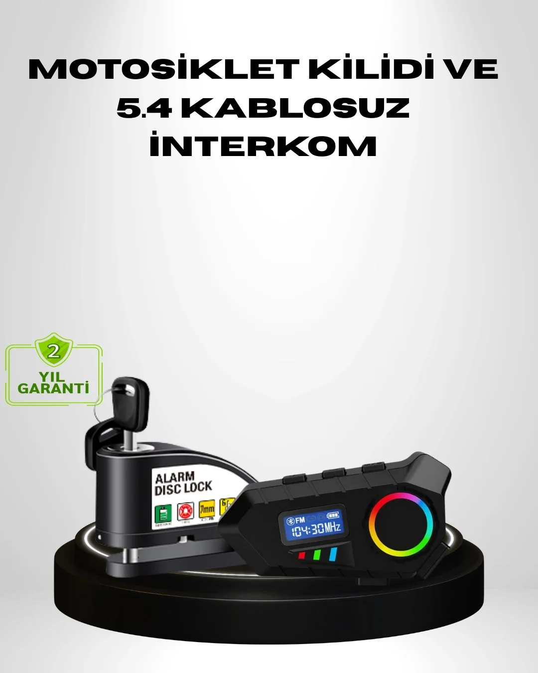 Motosiklet ve Günlük Kullanım İçin Bluetooth Hoparlör ve Disk Kilidi Seti Fiyatı, Yorumları ve Özellikleri