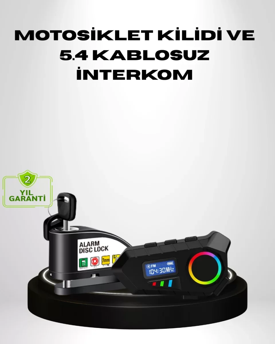 Motosiklet ve Günlük Kullanım İçin Bluetooth Hoparlör ve Disk Kil