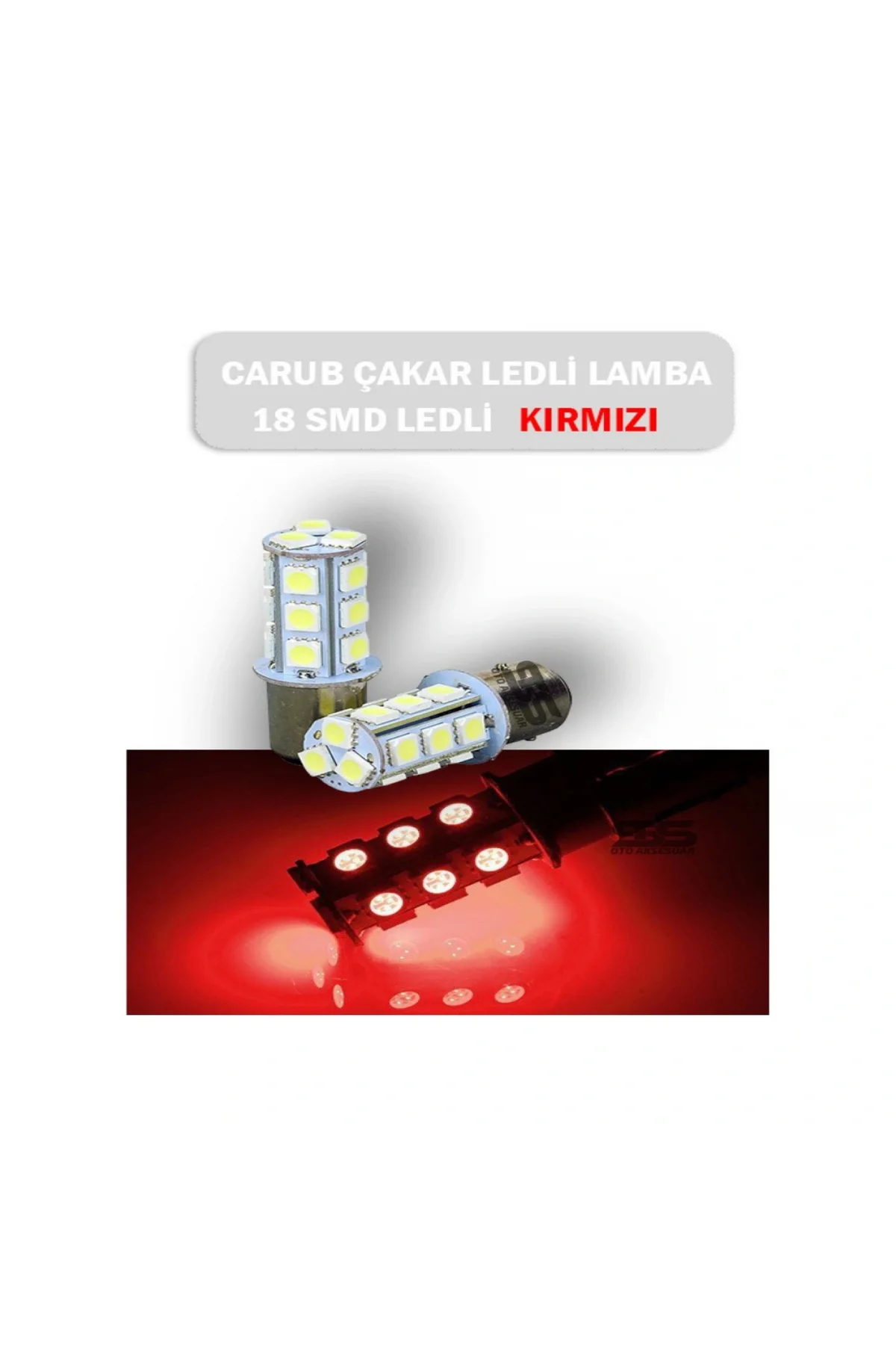 Motosiklet Ve Otomobil Stop Ampul 18led 1016 Çakar Kırmızı Şaşı Tırnak 2li Motosiklet Ve Otomobil Stop Ampul 18led 1016 Çakar Kırmızı Şaşı Tırnak 2li