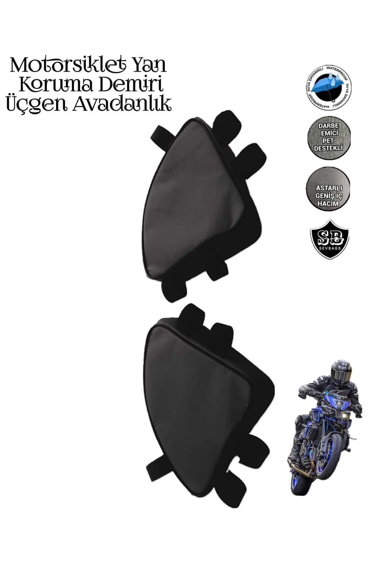 Motosiklet Yan Koruma Demiri Üçgen Avadanlık Çantaları