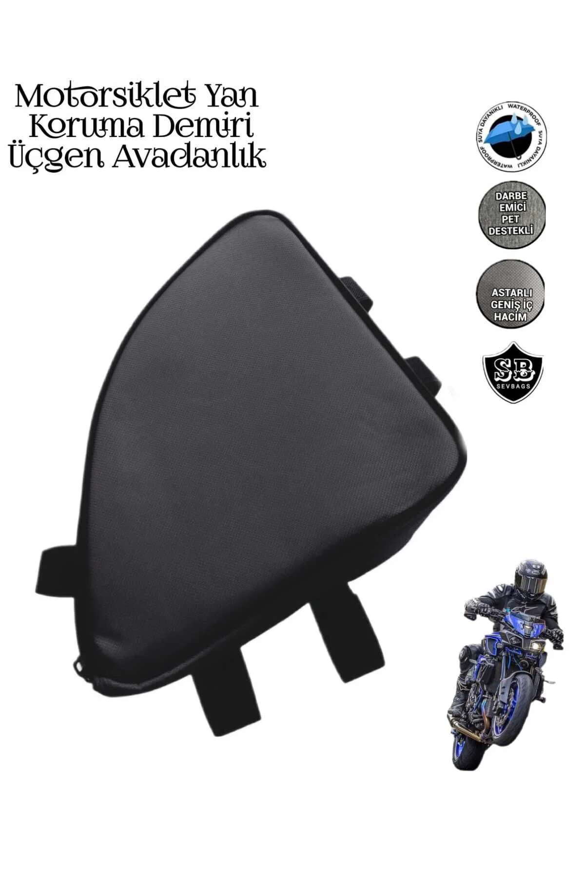 Motosiklet Yan Koruma Demiri Üçgen Avadanlık Çantaları