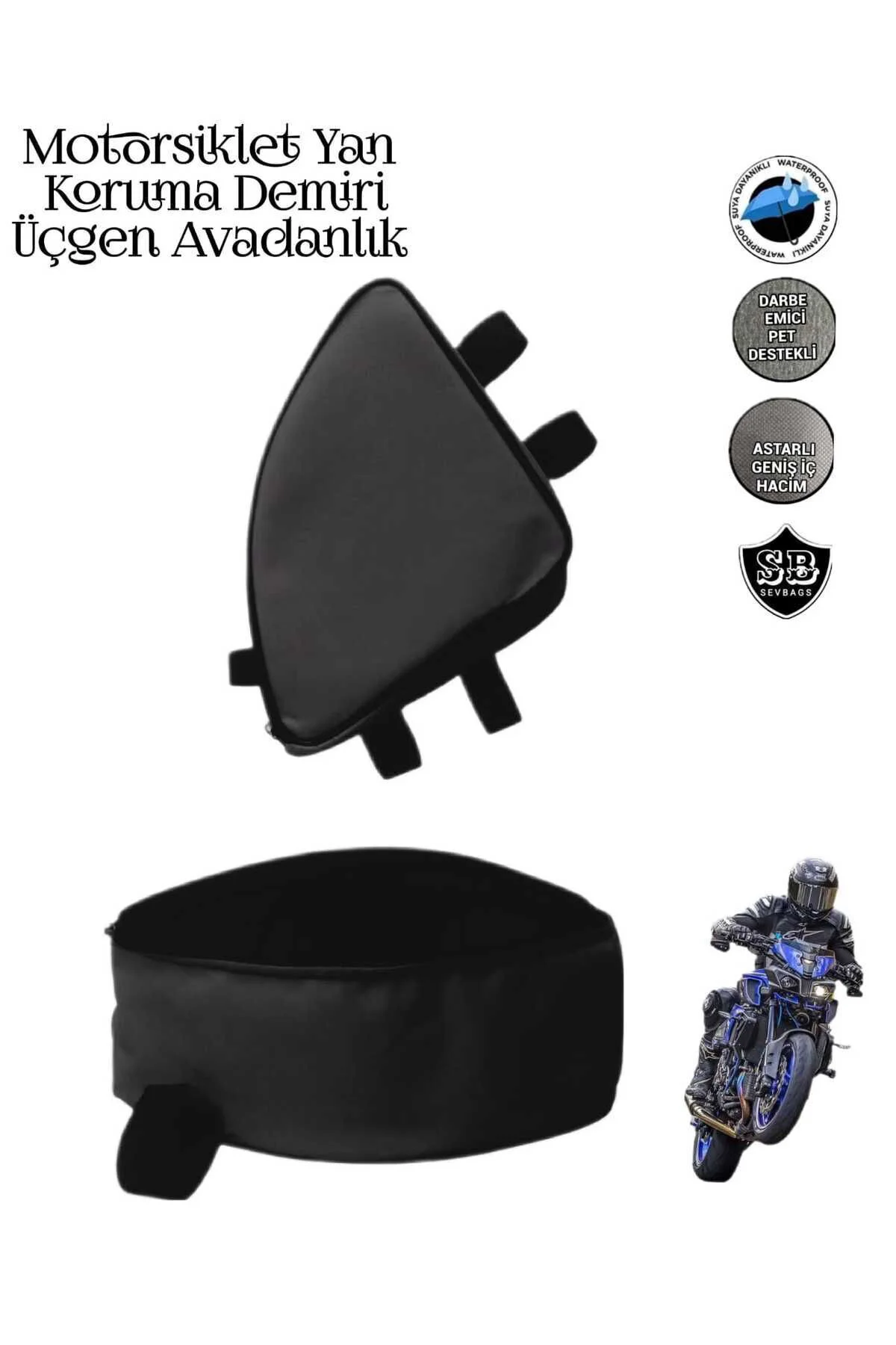 Motosiklet Yan Koruma Demiri Üçgen Avadanlık Çantaları