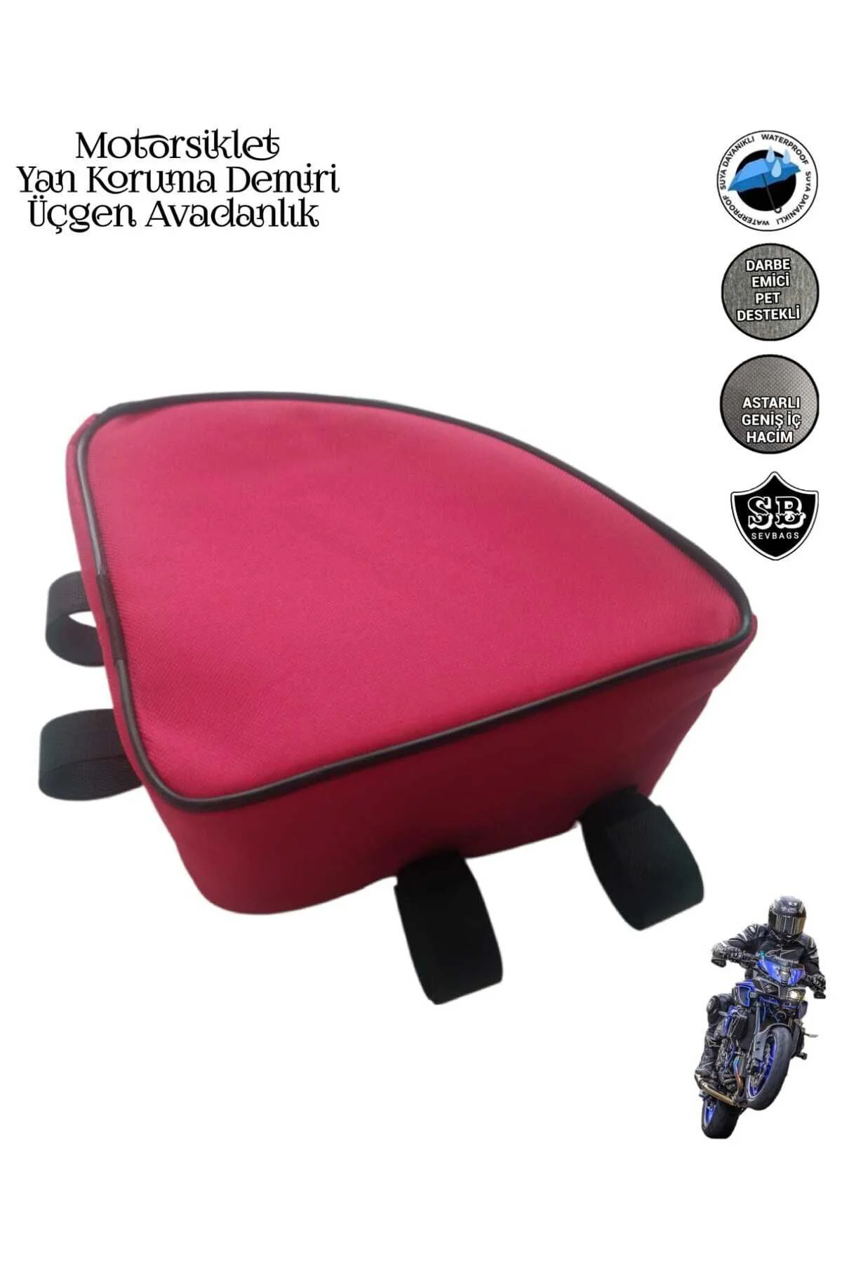 Motosiklet Yan Koruma Demiri Üçgen Avadanlık Çantaları