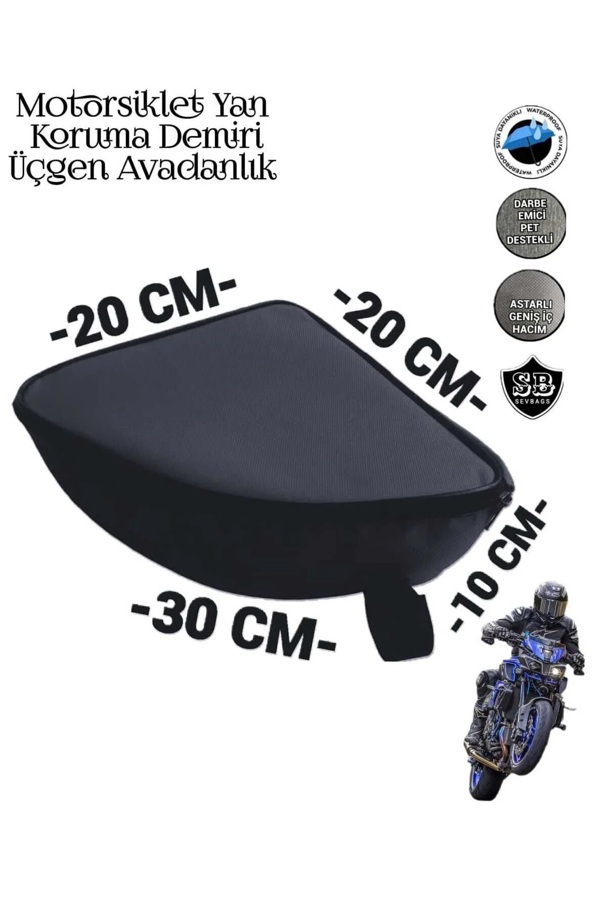 Motosiklet Yan Koruma Demiri Üçgen Avadanlık Çantaları