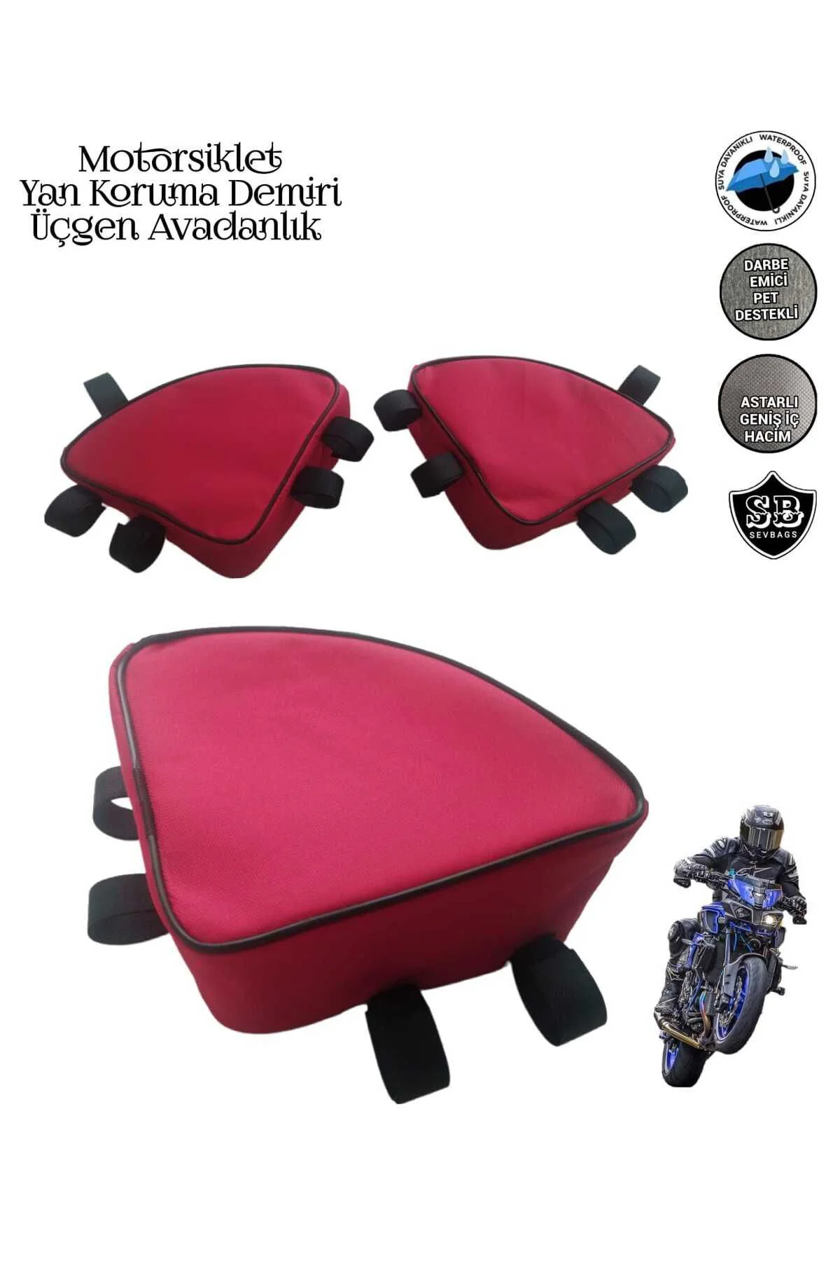 Motosiklet Yan Koruma Demiri Üçgen Avadanlık Çantaları