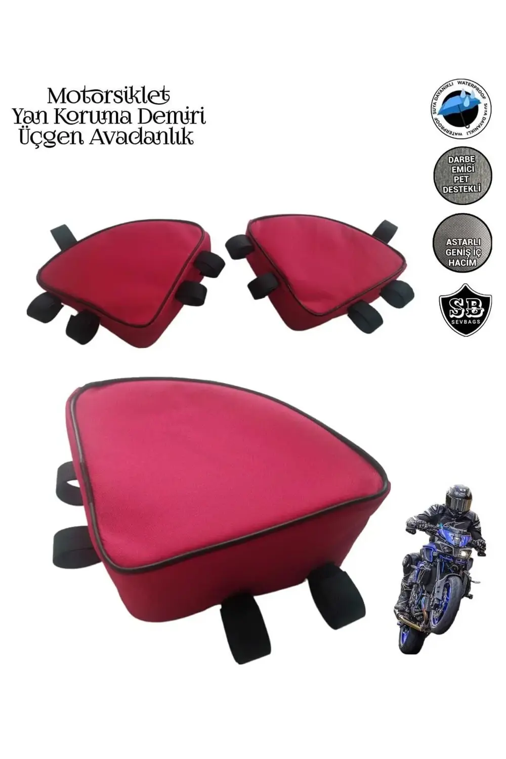 Motosiklet Yan Koruma Demiri Üçgen Avadanlık Çantaları