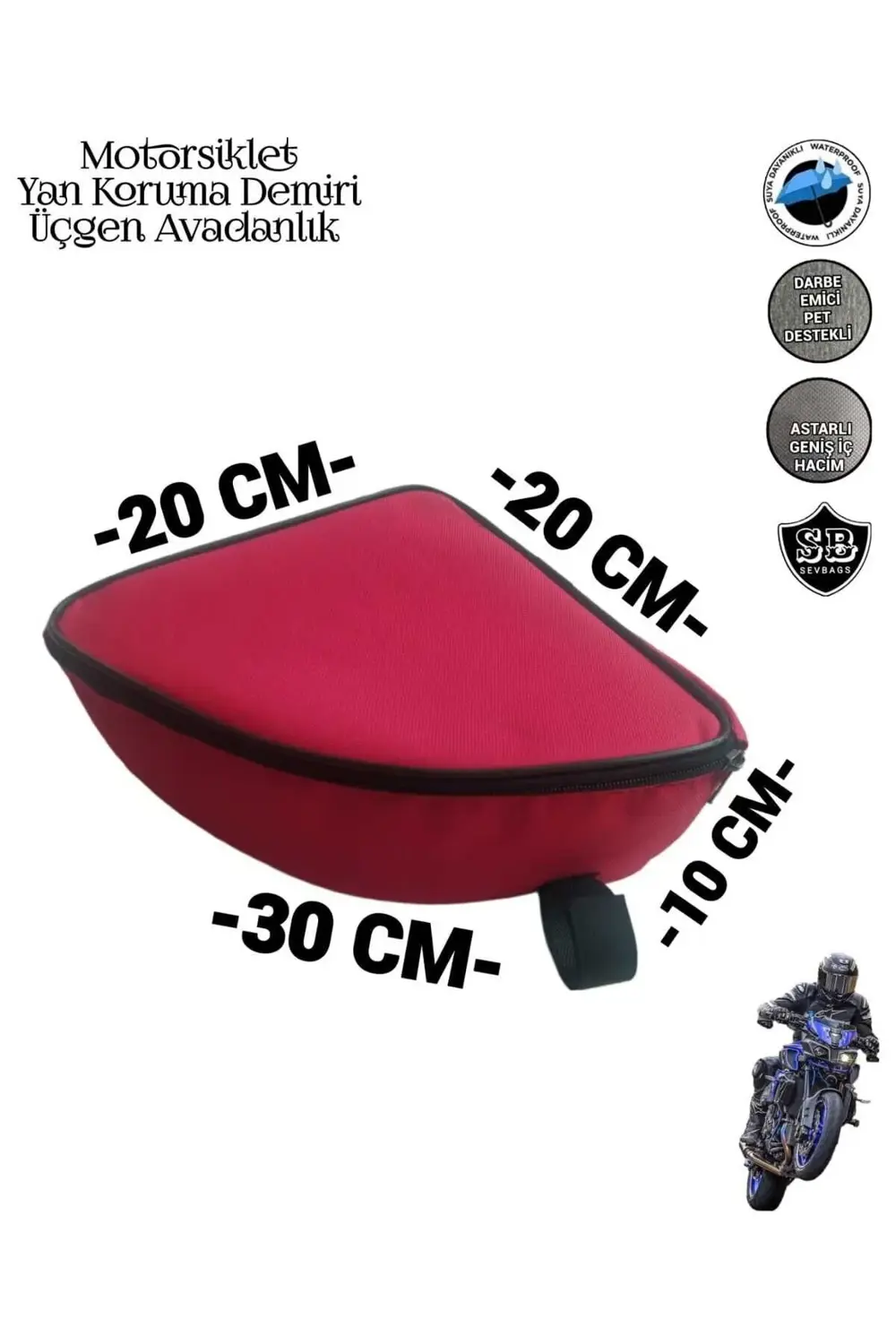 Motosiklet Yan Koruma Demiri Üçgen Avadanlık Çantaları