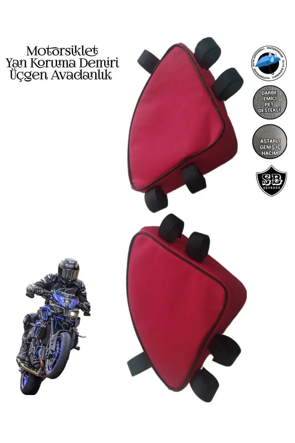 Motosiklet Yan Koruma Demiri Üçgen Avadanlık Çantaları