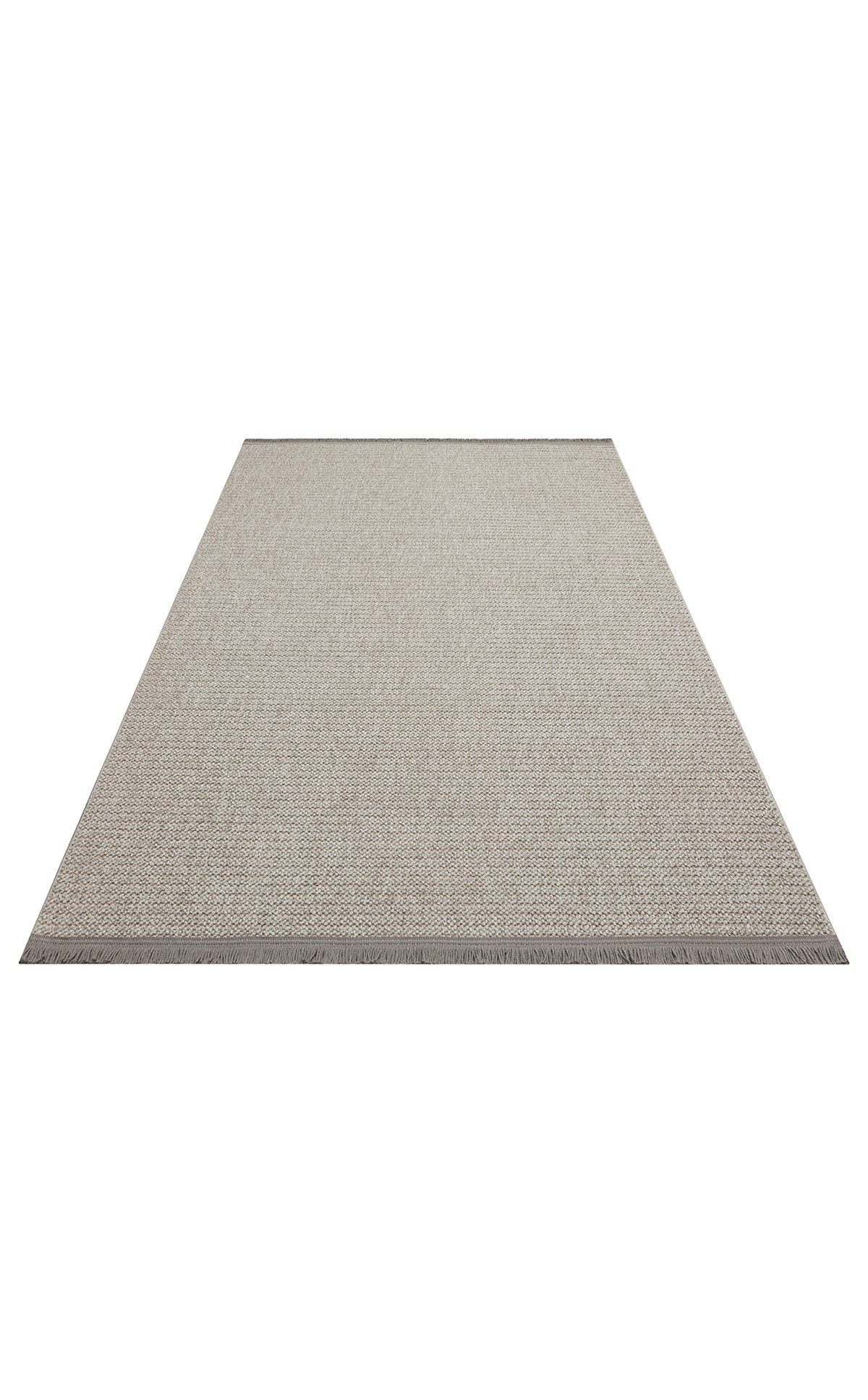 Motto Koleksiyonu Yumuşak Tozsuz Örgü Dokuma Modern Halı Plain Gr