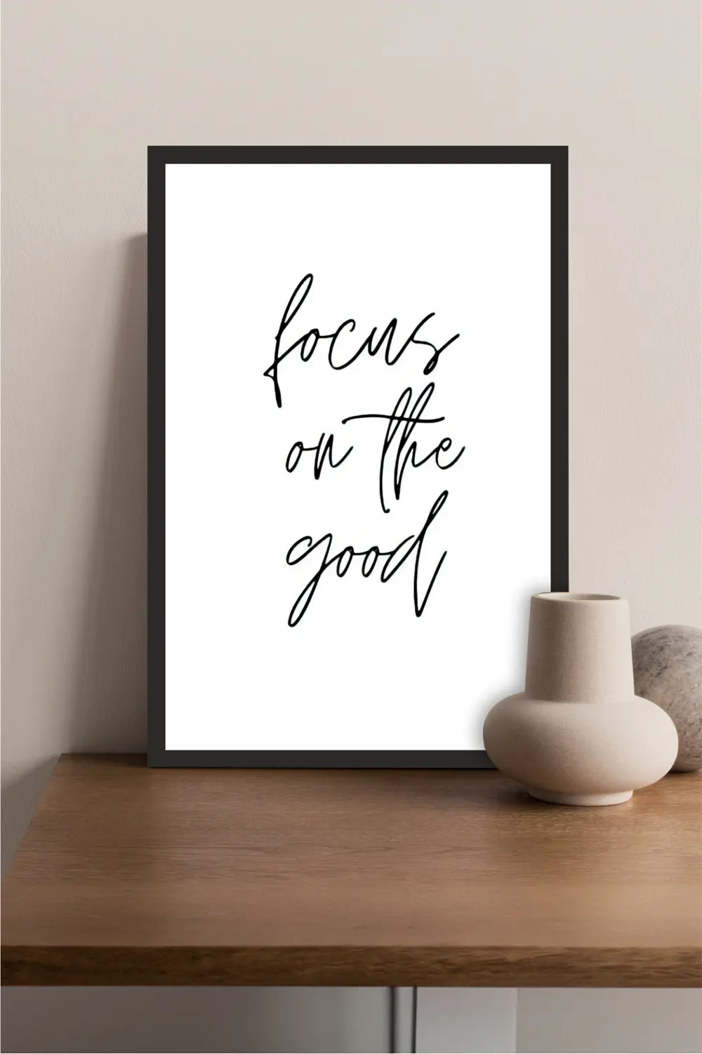 motto yazılı çerçeve görünümlü mdf tablo
