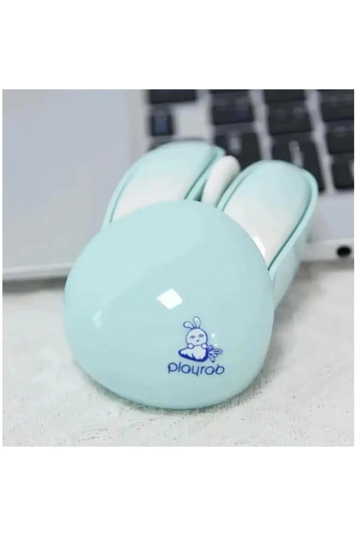 MOU-6003-M PLAYROB M6 PİLLİ KABLOSUZ MOUSE MAVİ TAVŞAN