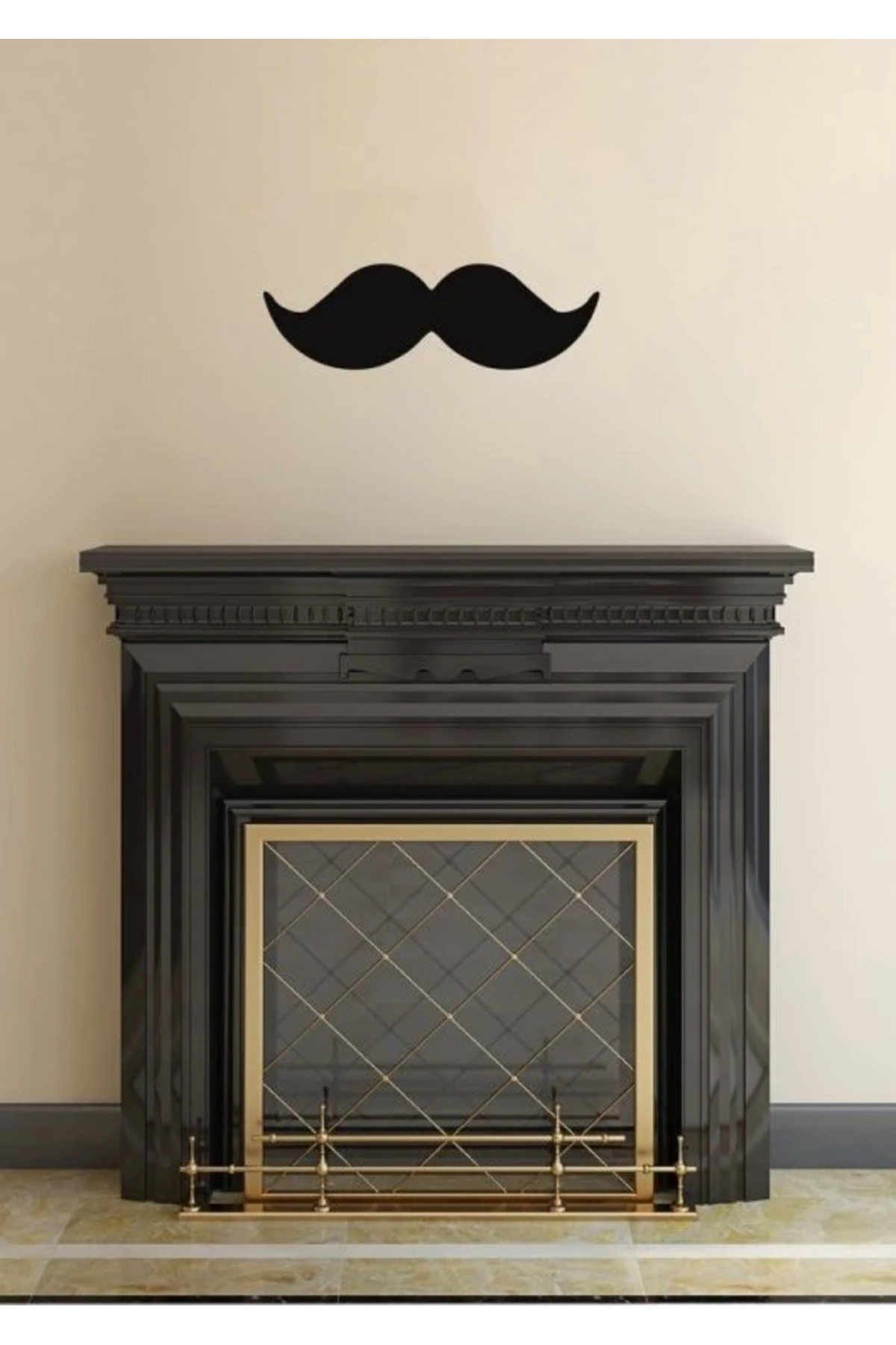Moustache V2 Duvar Sticker 25x35 cm