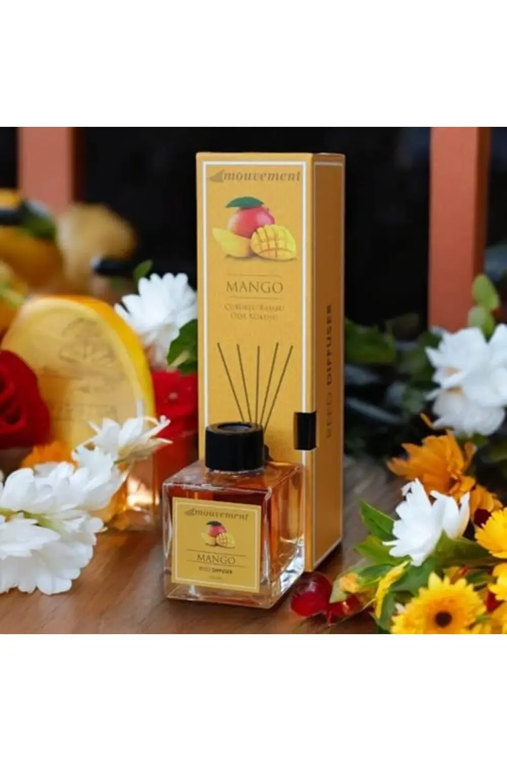 MOUVEMENT Mango 100 ml Çubuklu Oda Kokusu Evinizde Egzotik Bir At