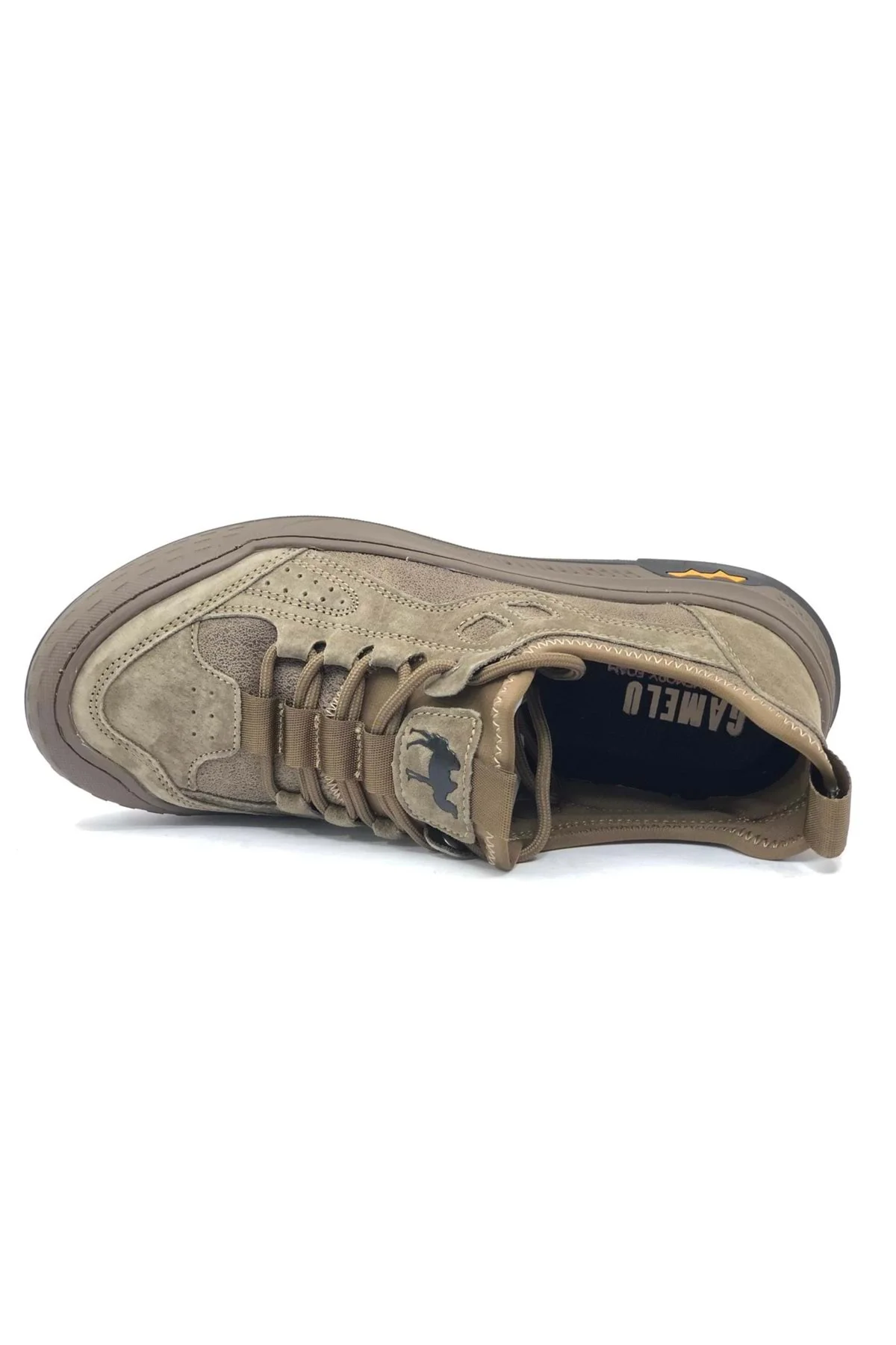 Mova Sneakers Deri Erkek Spor Ayakkabı KUM