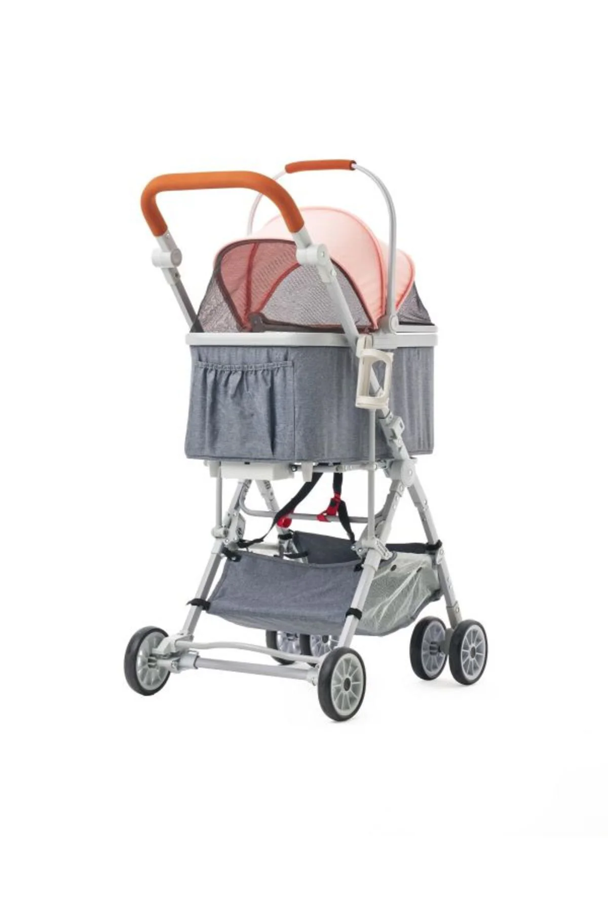 Move Kedi & Köpek Arabası Pembe - 15 kg Kapasiteli Ayrılabilen Pu