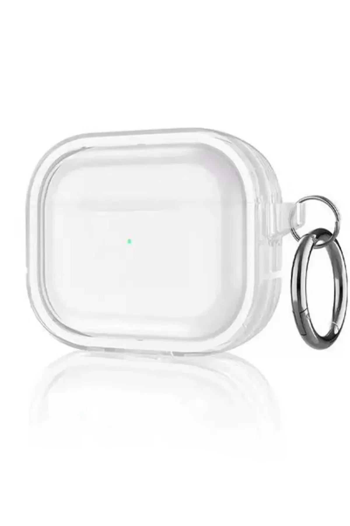 Movenchy Airpods Pro 2 (2.nesil) Shiny Şeffaf Kılıf - Beyaz