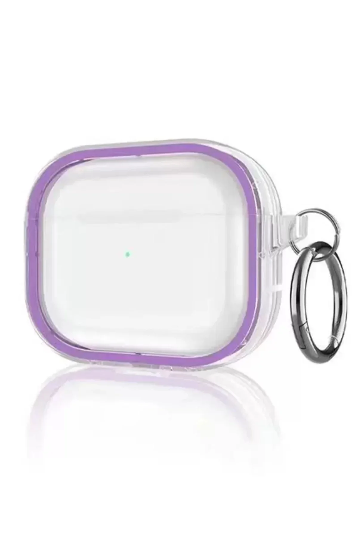 Movenchy Airpods Pro 2 (2.nesil) Shiny Şeffaf Kılıf - Mor
