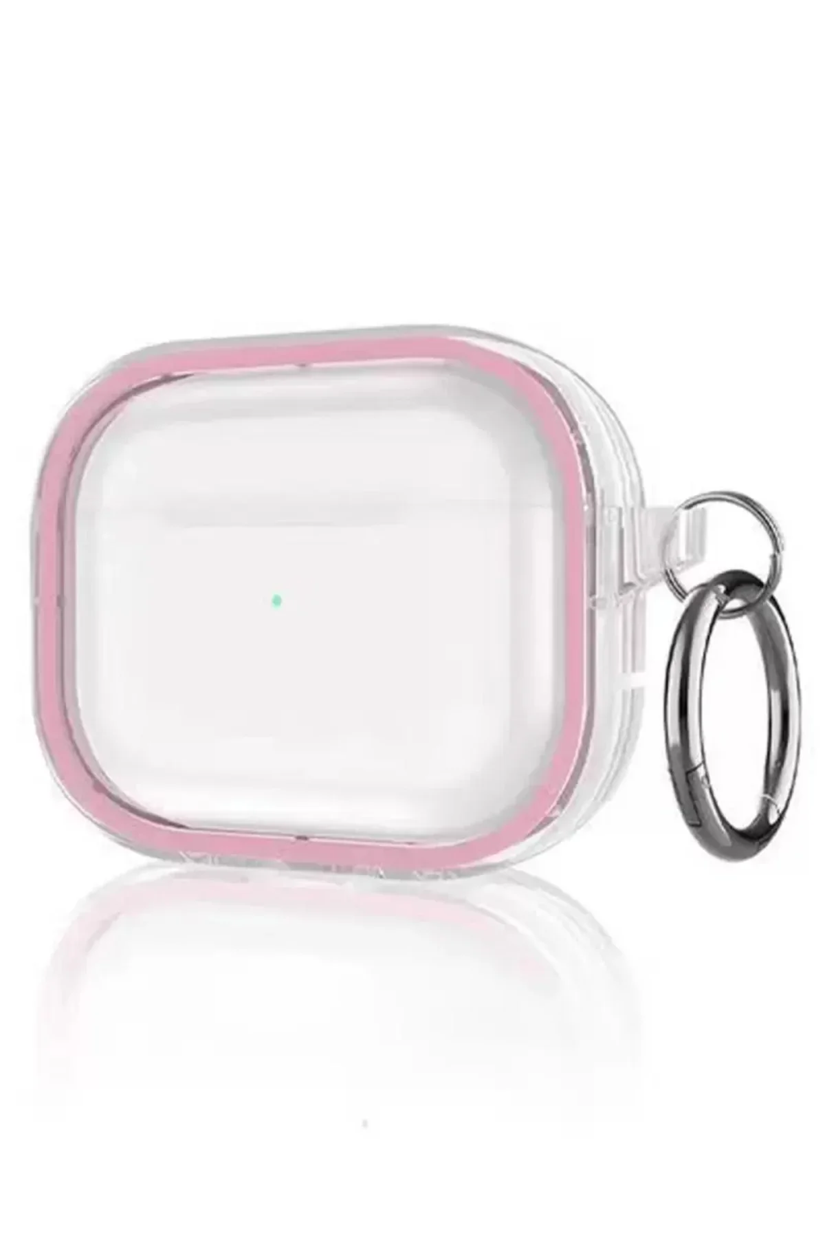 Movenchy Airpods Pro 2 (2.nesil) Shiny Şeffaf Kılıf - Pembe