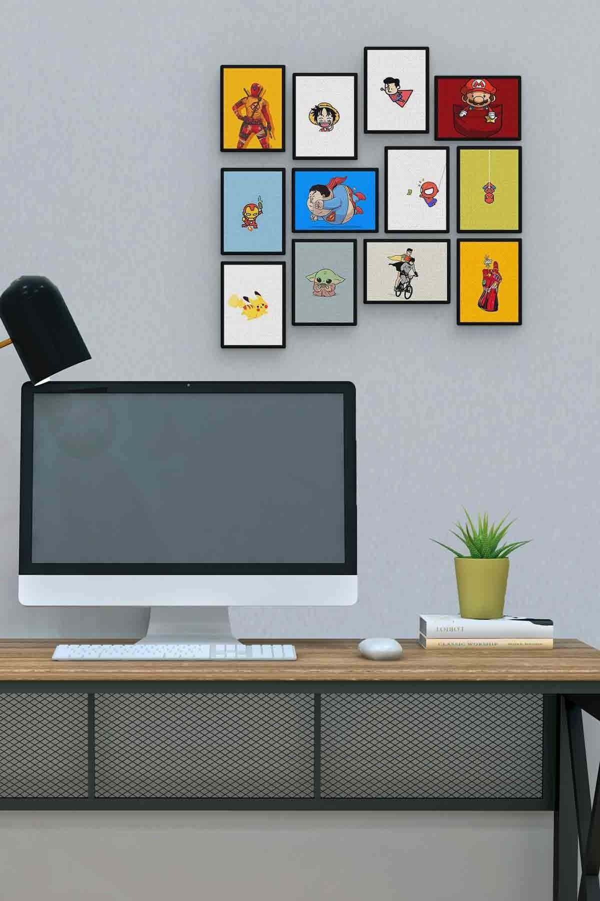 Movies 12 Parça Mdf (ahşap) Tablo Ofis Boyu 