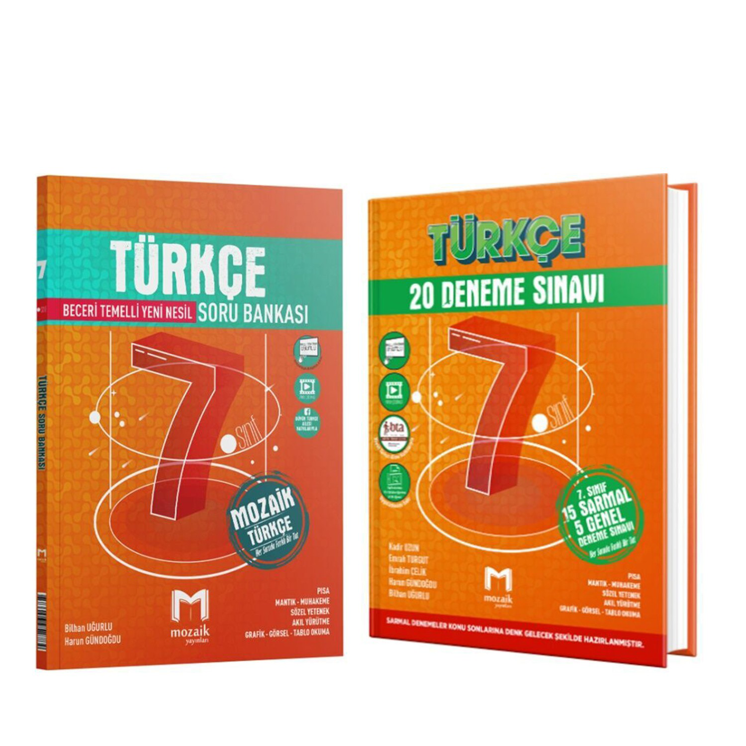 Mozaik 7.Sınıf Türkçe Soru Bankası ve Deneme Seti 2 Kitap