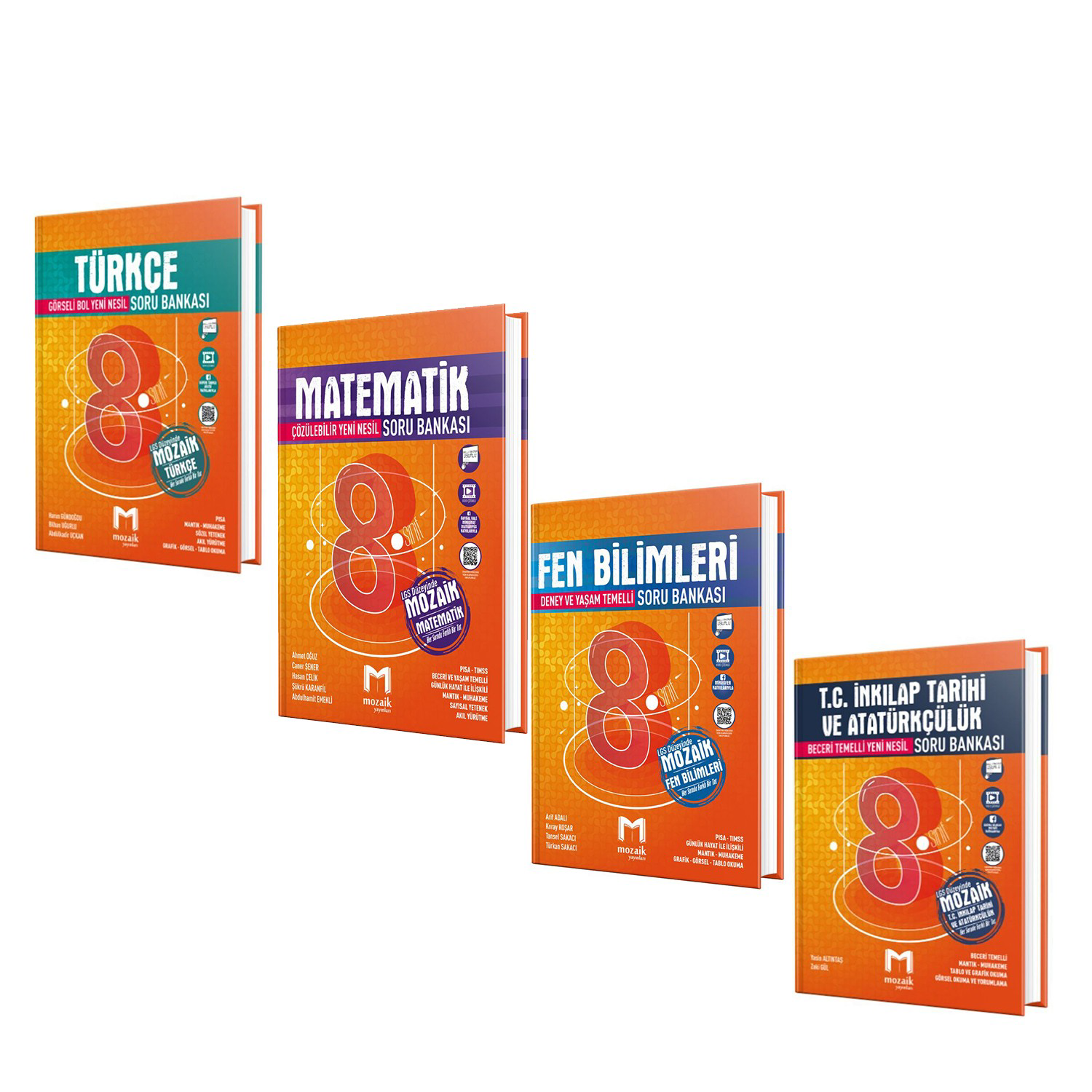 Mozaik 8.Sınıf Türkçe Matematik Fen ve İnkılap Tarihi Soru Bankas
