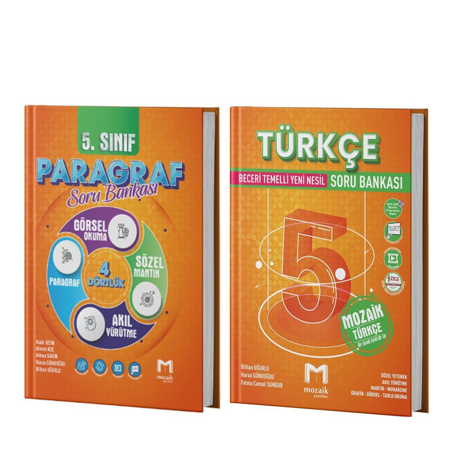 Mozaik Yayınları 5.Sınıf Türkçe ve Paragraf Soru Bankası Seti 2 K