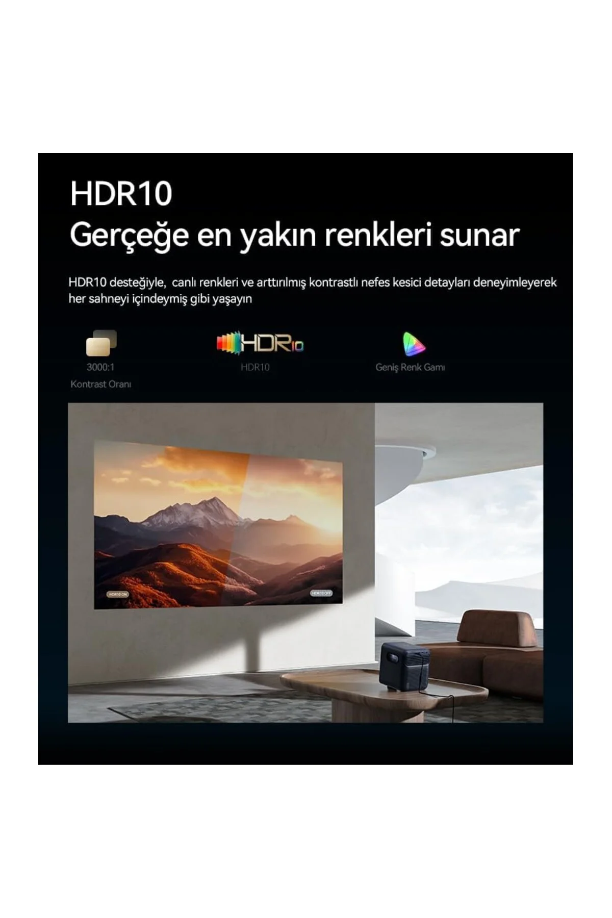 Mozart 1 Pro 2025 Google TV L1 Lisanslı Projeksiyon Cihazı 1200 A