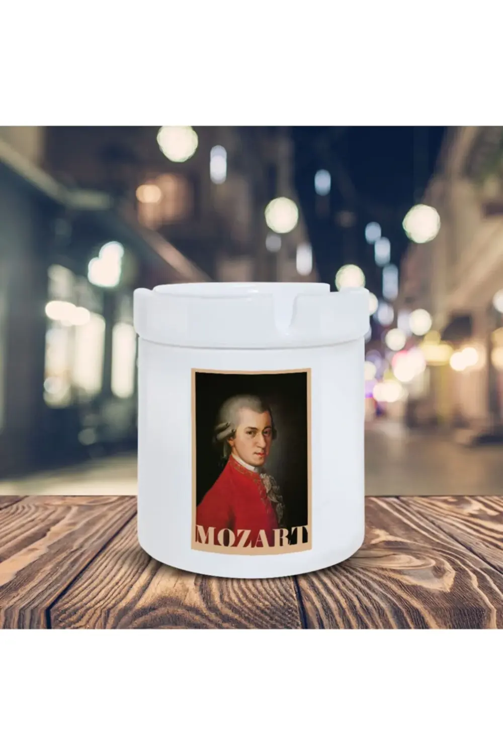 Mozart Portre Baskılı Küllük Kül Tablası- Kl258