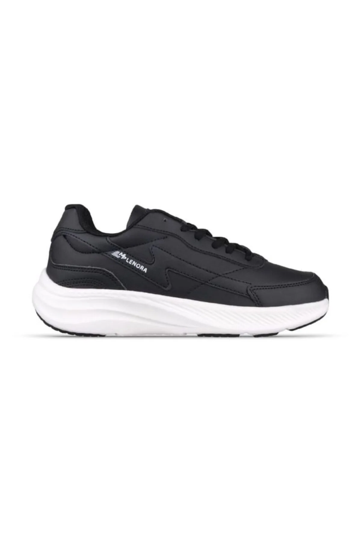 Mp 242-2037 Siyah Beyaz Unisex Bağcıklı Spor Ayakkabı