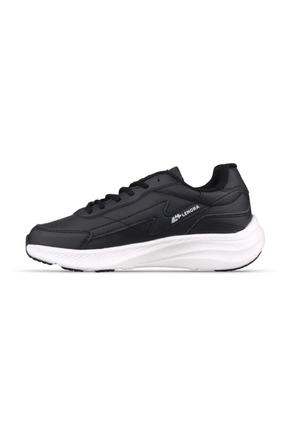 Mp 242-2037 Siyah Beyaz Unisex Bağcıklı Spor Ayakkabı