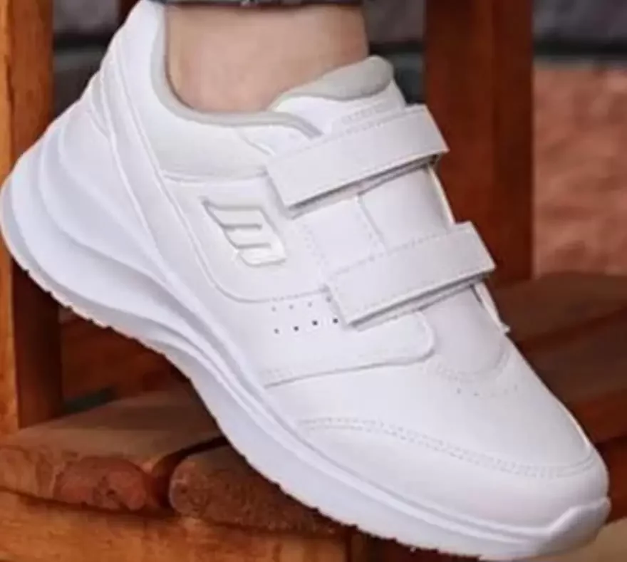 MP 252-1307 Beyaz Unisex Cırtlı Spor Ayakkabı