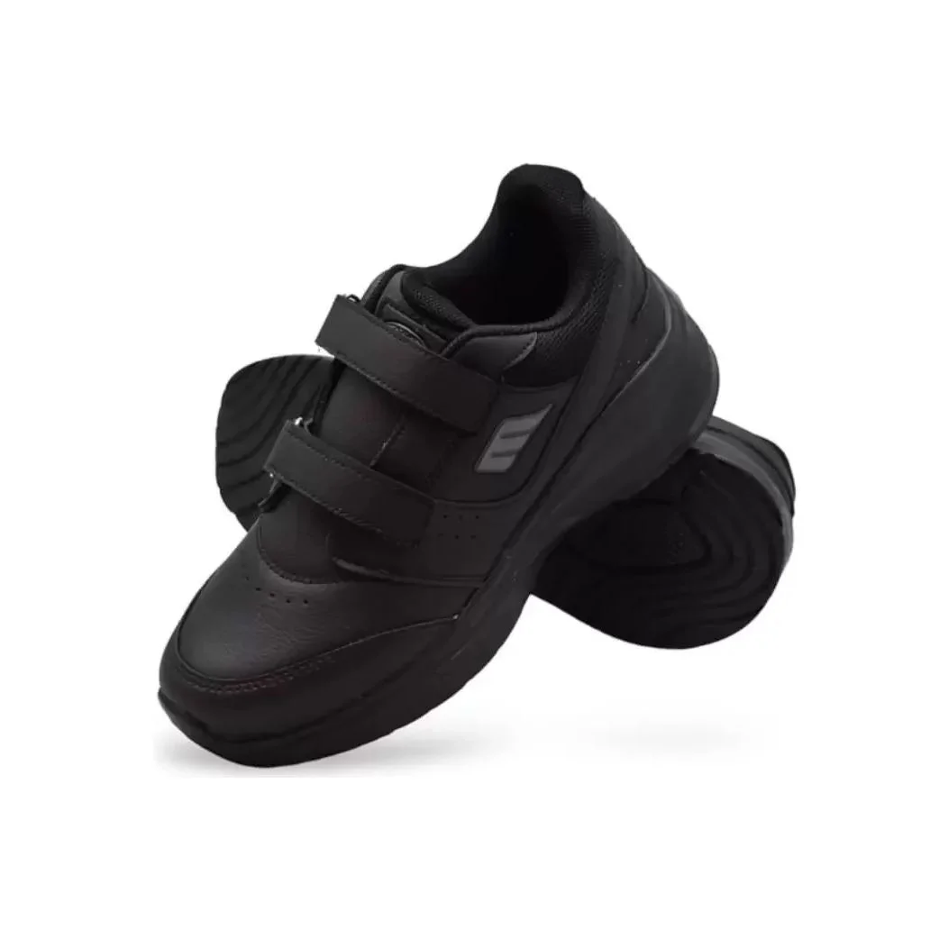 MP 252-1307 Siyah Deri Unisex Cırtlı Spor Ayakkabı - Görsel 3