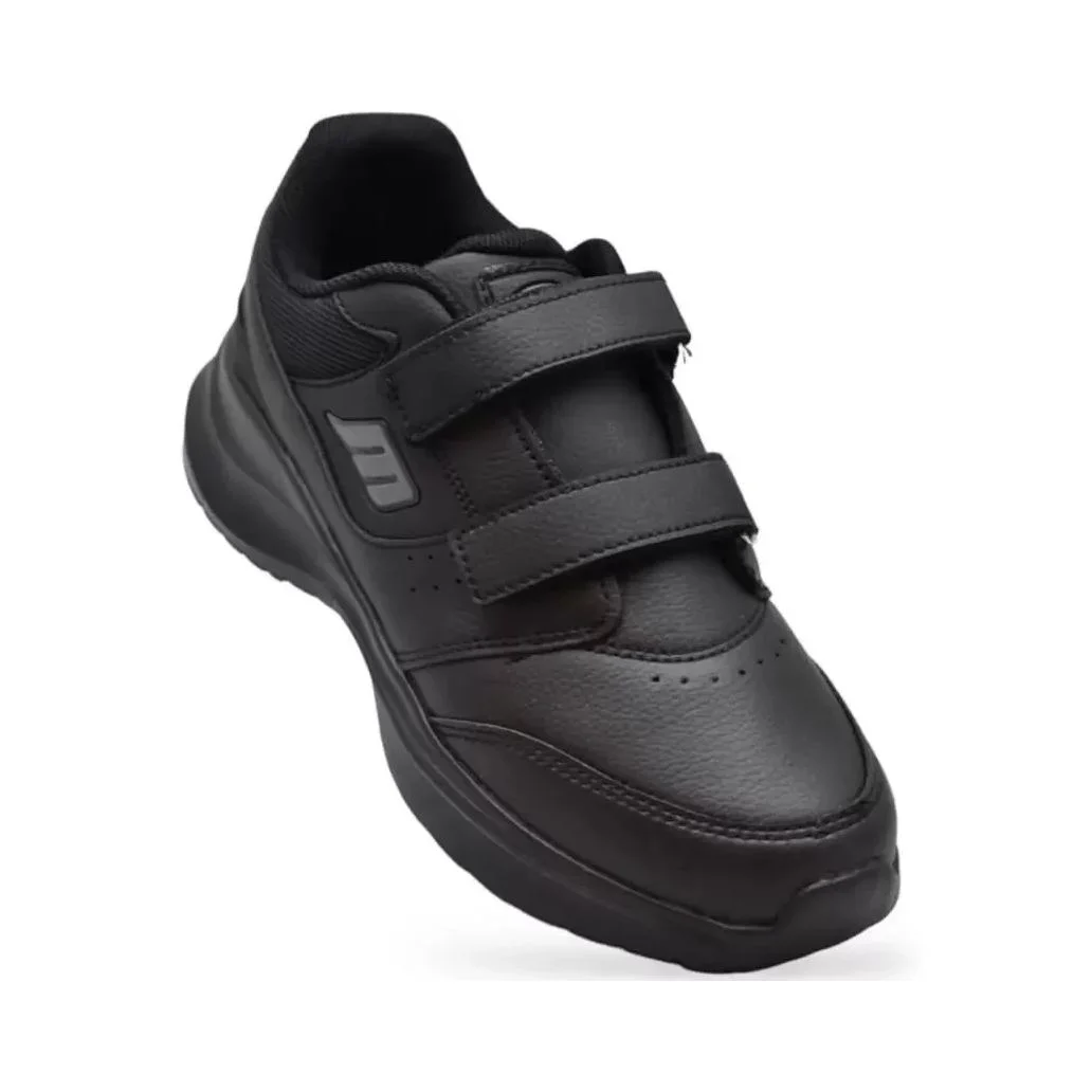 MP 252-1307 Siyah Deri Unisex Cırtlı Spor Ayakkabı - Görsel 5