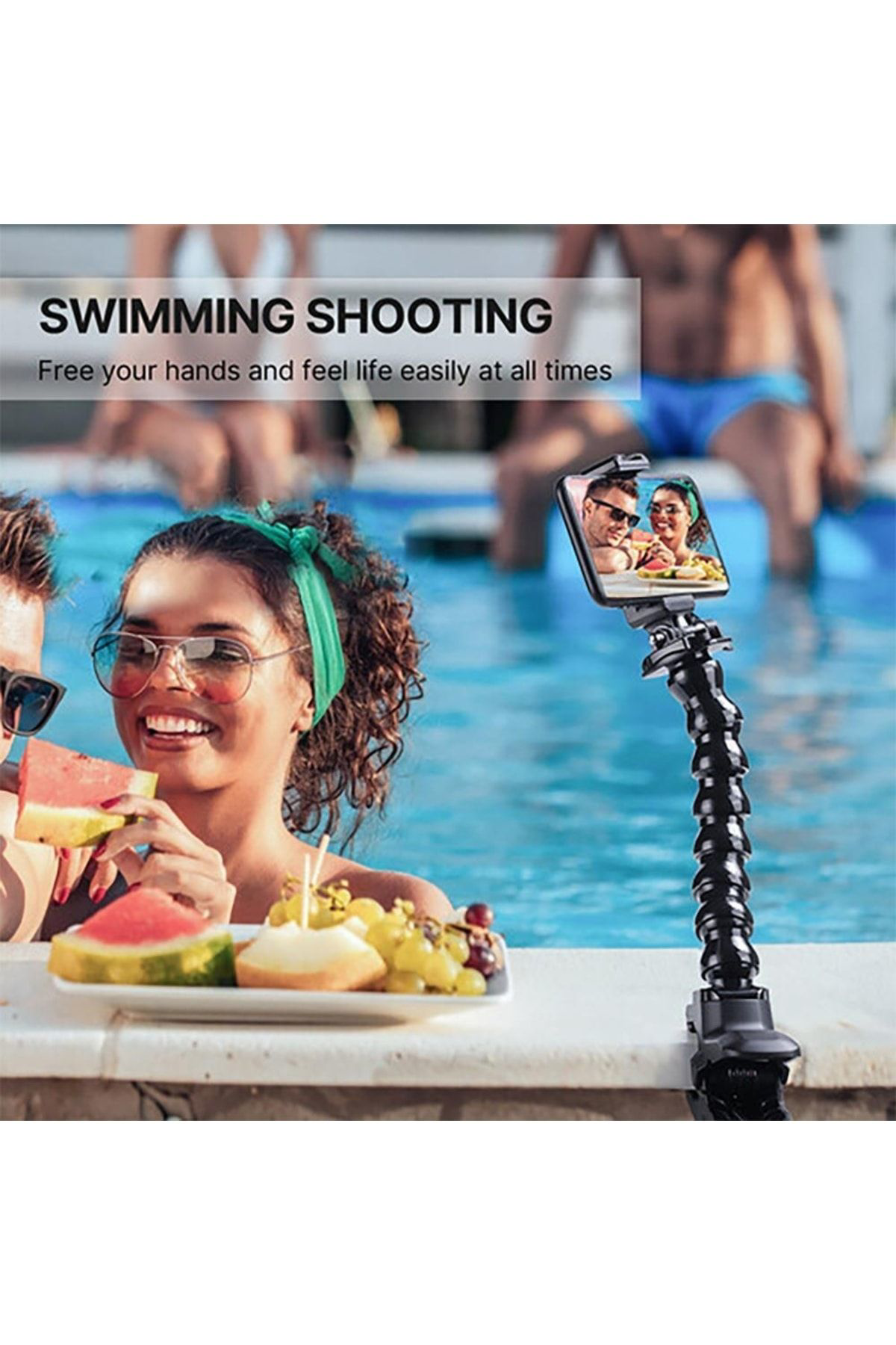 Ulanzi Mp-4 Aksiyon Kamera Ve Telefon Jaws Kıskaç Aparatı