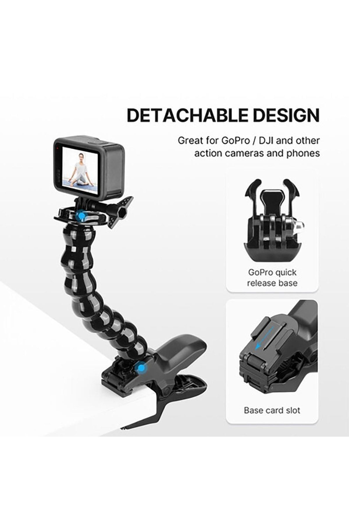 Ulanzi Mp-4 Aksiyon Kamera Ve Telefon Jaws Kıskaç Aparatı