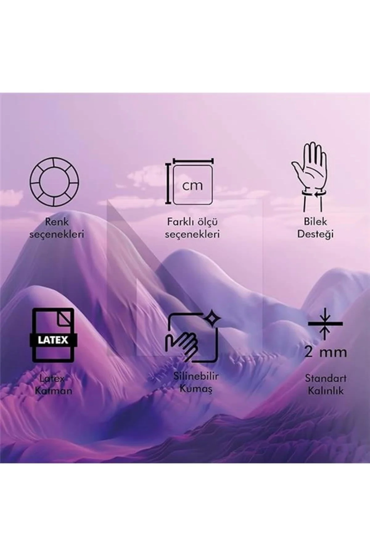 MP01 - Elips Bilek Destekli Mouse Pad | Konforlu, Kaymaz Taban, E