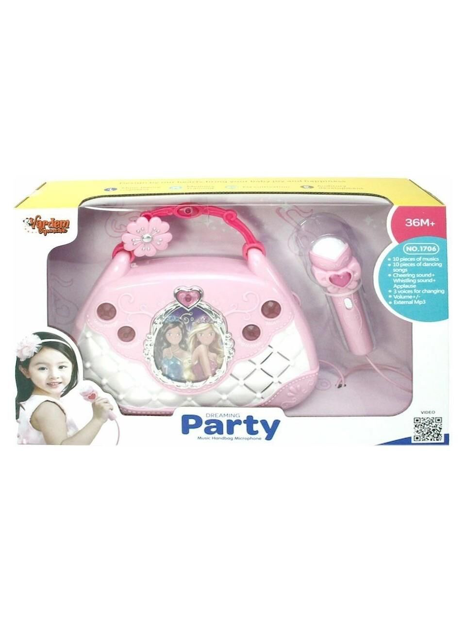 MP3 VE MİKROFONLU PARTİ MÜZİK EL ÇANTASI